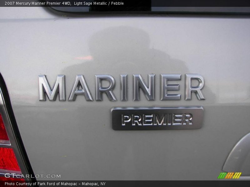 Light Sage Metallic / Pebble 2007 Mercury Mariner Premier 4WD