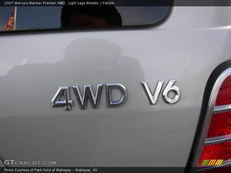 Light Sage Metallic / Pebble 2007 Mercury Mariner Premier 4WD