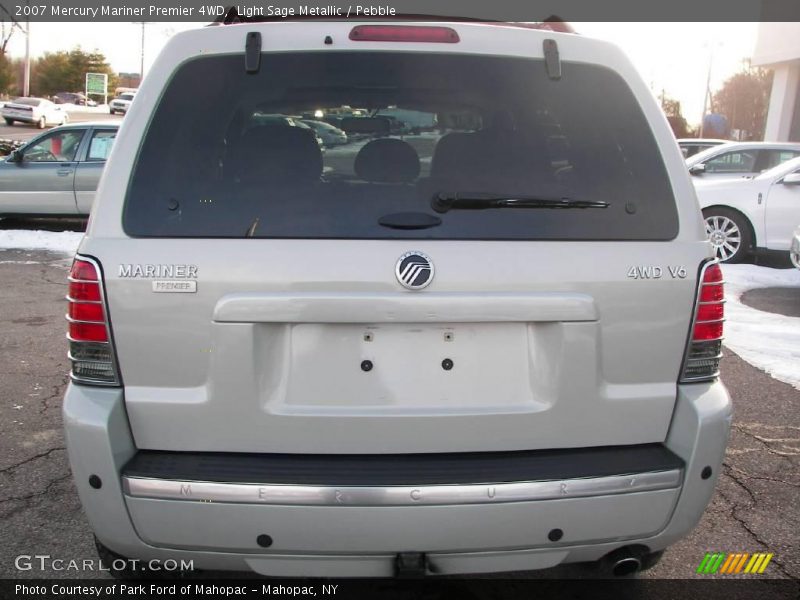 Light Sage Metallic / Pebble 2007 Mercury Mariner Premier 4WD