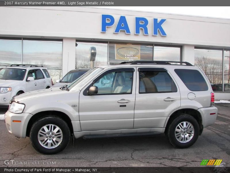 Light Sage Metallic / Pebble 2007 Mercury Mariner Premier 4WD