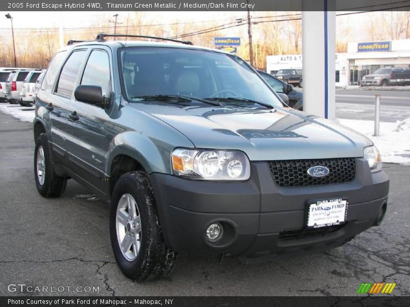 Titanium Green Metallic / Medium/Dark Flint Grey 2005 Ford Escape Hybrid 4WD