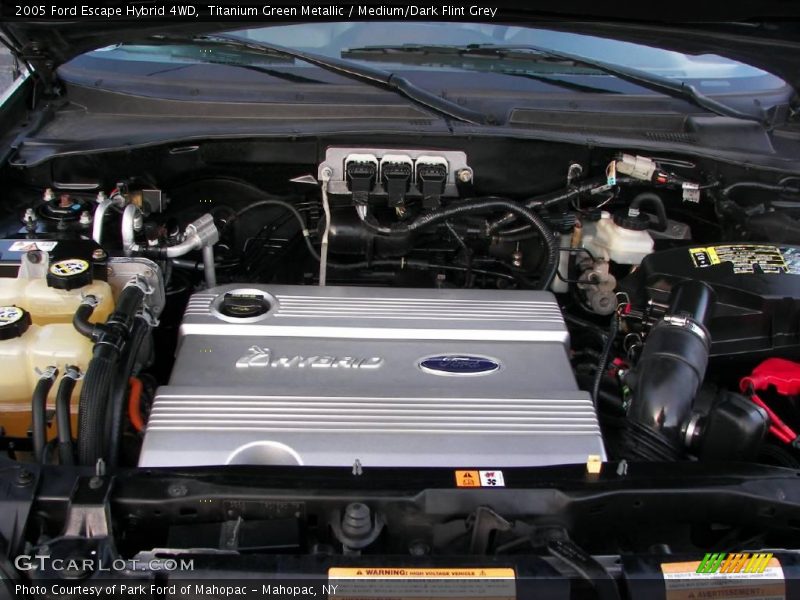 Titanium Green Metallic / Medium/Dark Flint Grey 2005 Ford Escape Hybrid 4WD
