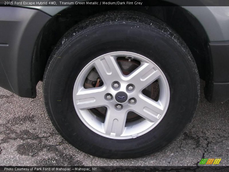 Titanium Green Metallic / Medium/Dark Flint Grey 2005 Ford Escape Hybrid 4WD