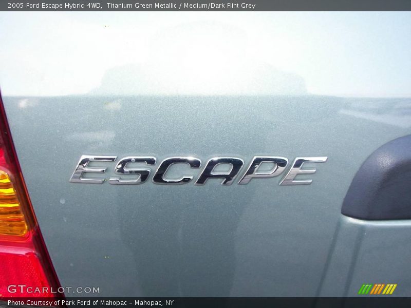 Titanium Green Metallic / Medium/Dark Flint Grey 2005 Ford Escape Hybrid 4WD