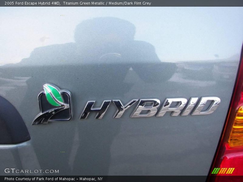 Titanium Green Metallic / Medium/Dark Flint Grey 2005 Ford Escape Hybrid 4WD