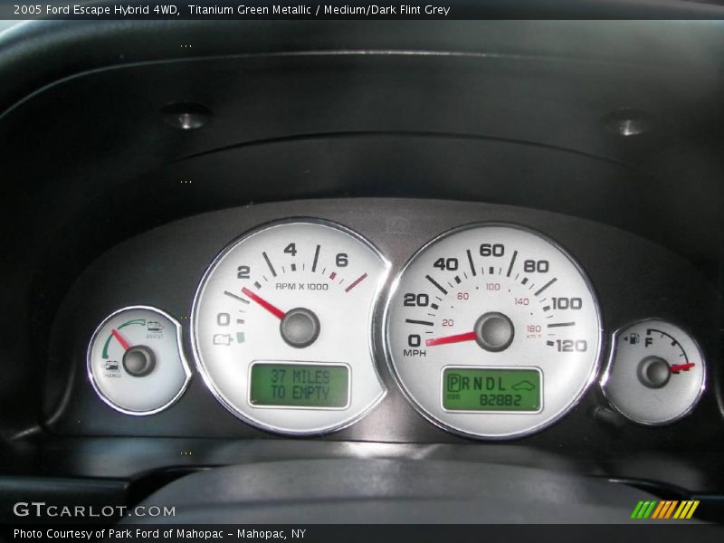 Titanium Green Metallic / Medium/Dark Flint Grey 2005 Ford Escape Hybrid 4WD