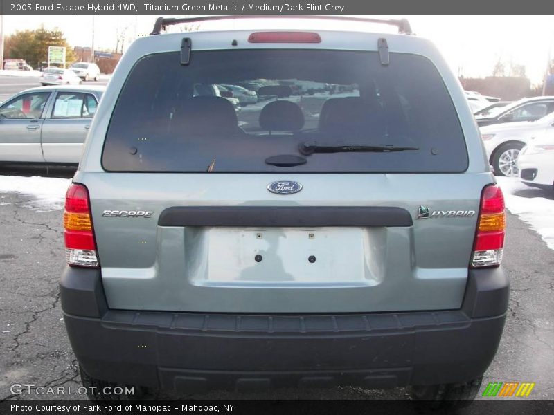 Titanium Green Metallic / Medium/Dark Flint Grey 2005 Ford Escape Hybrid 4WD