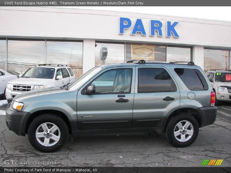 Titanium Green Metallic / Medium/Dark Flint Grey 2005 Ford Escape Hybrid 4WD