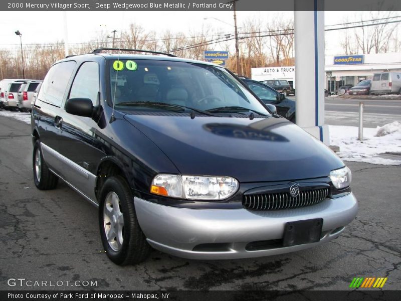 Deep Wedgewood Blue Metallic / Portland Grey 2000 Mercury Villager Sport