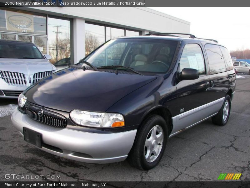 Deep Wedgewood Blue Metallic / Portland Grey 2000 Mercury Villager Sport