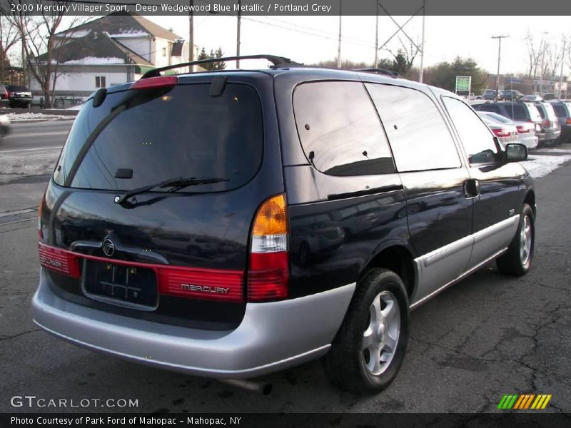 Deep Wedgewood Blue Metallic / Portland Grey 2000 Mercury Villager Sport
