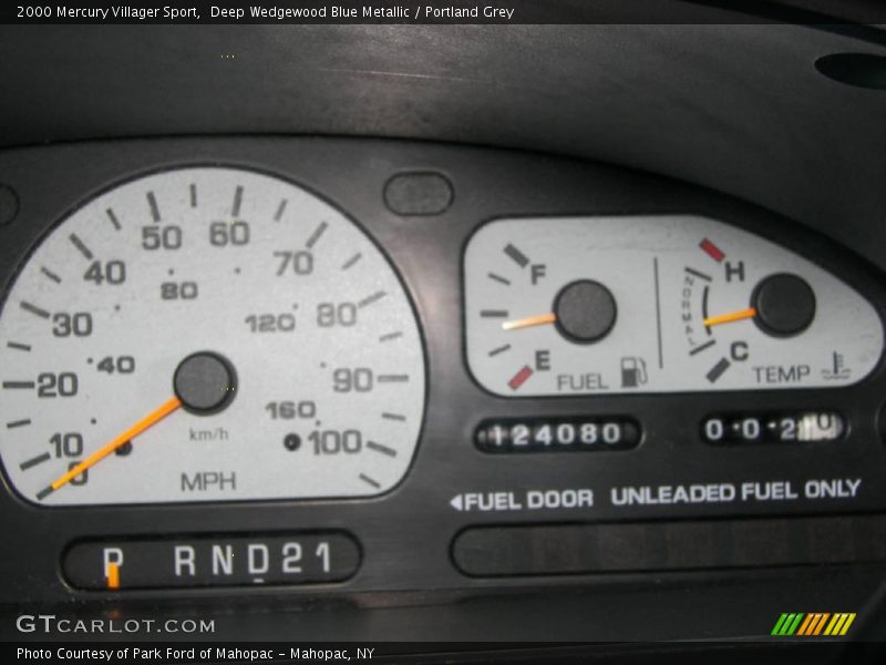 Deep Wedgewood Blue Metallic / Portland Grey 2000 Mercury Villager Sport