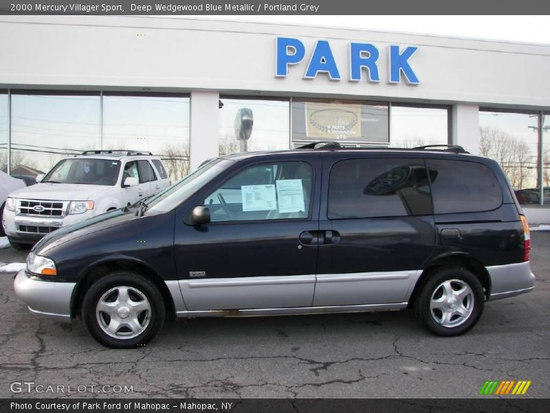 Deep Wedgewood Blue Metallic / Portland Grey 2000 Mercury Villager Sport