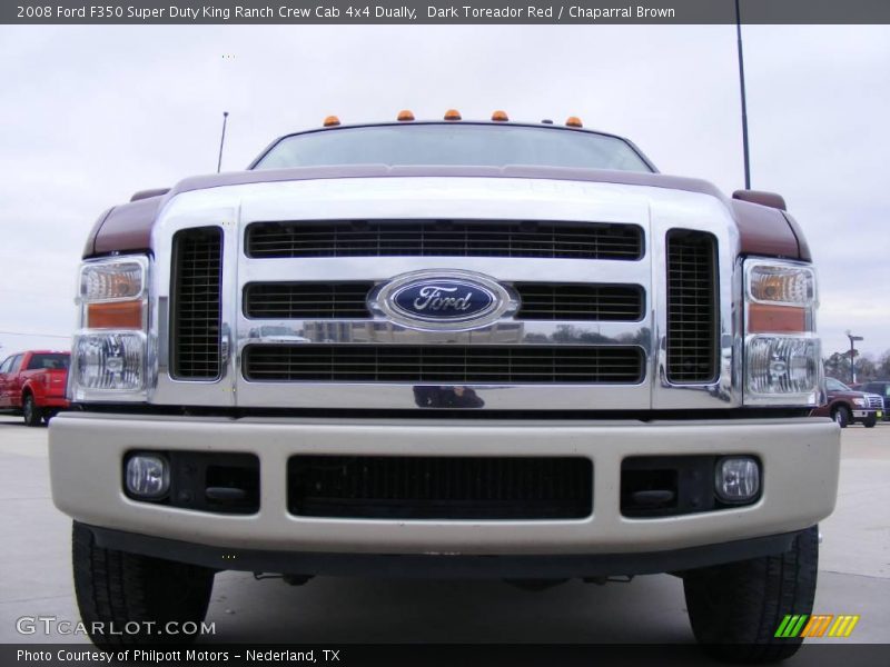 Dark Toreador Red / Chaparral Brown 2008 Ford F350 Super Duty King Ranch Crew Cab 4x4 Dually