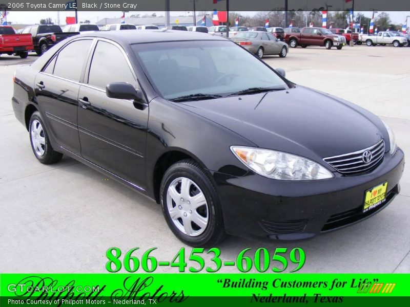 Black / Stone Gray 2006 Toyota Camry LE