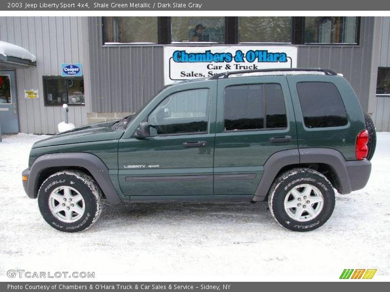 Shale Green Metallic / Dark Slate Gray 2003 Jeep Liberty Sport 4x4