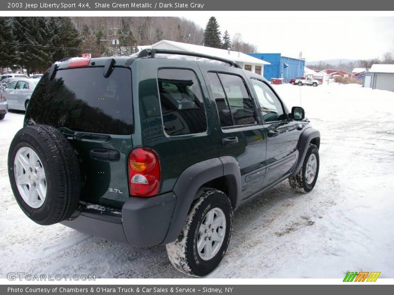 Shale Green Metallic / Dark Slate Gray 2003 Jeep Liberty Sport 4x4
