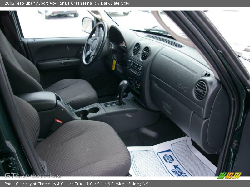 Shale Green Metallic / Dark Slate Gray 2003 Jeep Liberty Sport 4x4