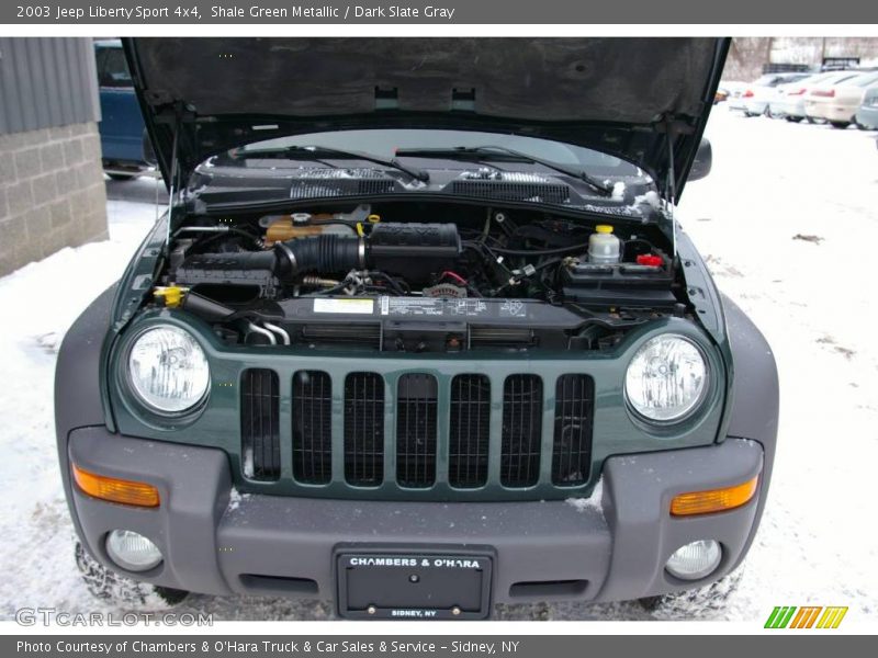 Shale Green Metallic / Dark Slate Gray 2003 Jeep Liberty Sport 4x4