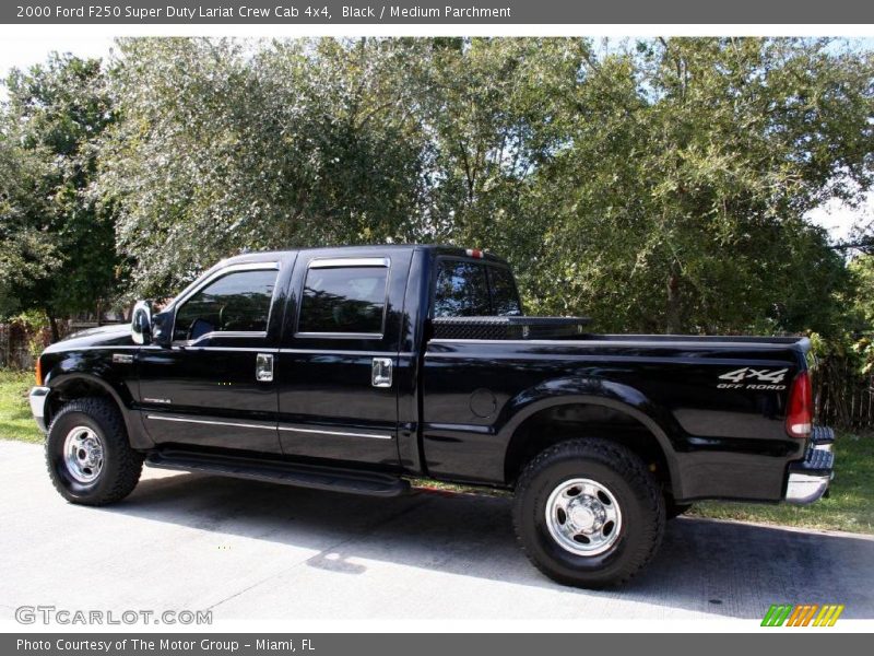 Black / Medium Parchment 2000 Ford F250 Super Duty Lariat Crew Cab 4x4