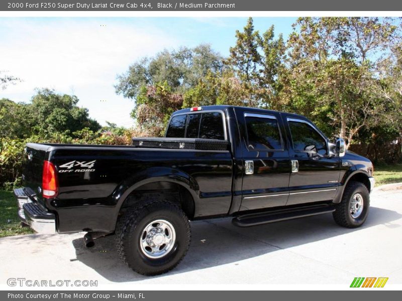 Black / Medium Parchment 2000 Ford F250 Super Duty Lariat Crew Cab 4x4