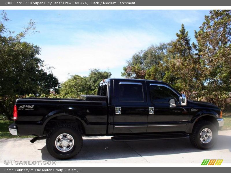 Black / Medium Parchment 2000 Ford F250 Super Duty Lariat Crew Cab 4x4
