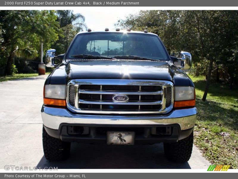 Black / Medium Parchment 2000 Ford F250 Super Duty Lariat Crew Cab 4x4