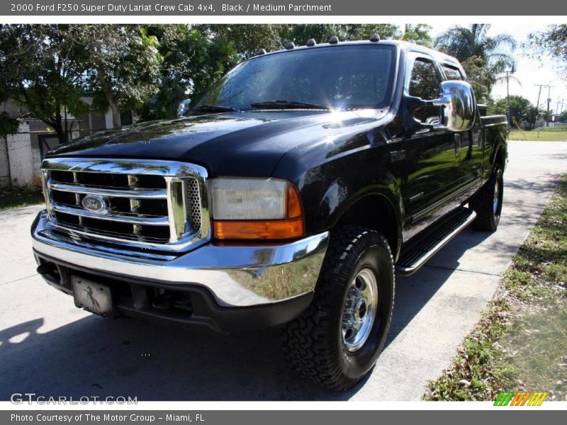 Black / Medium Parchment 2000 Ford F250 Super Duty Lariat Crew Cab 4x4