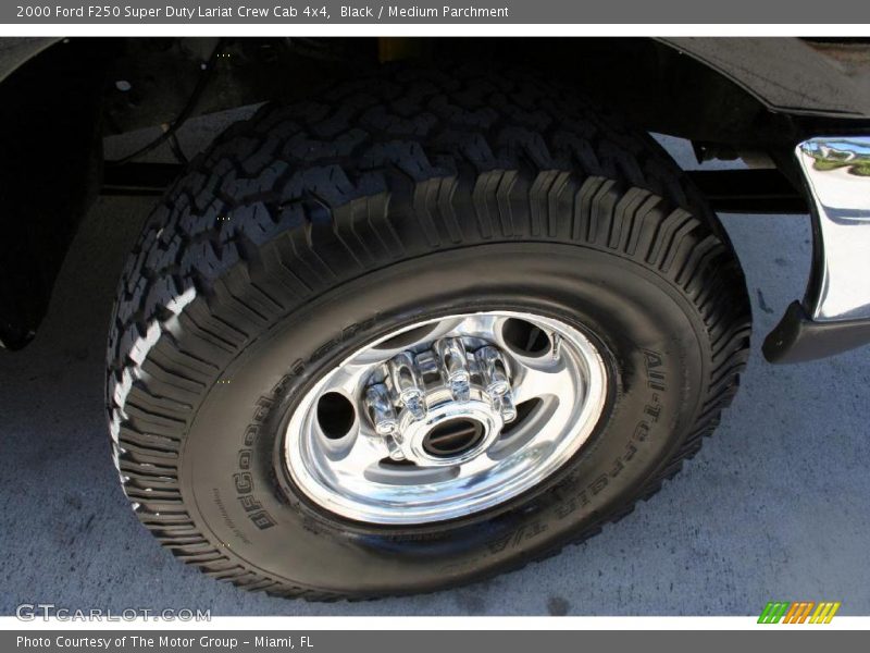 Black / Medium Parchment 2000 Ford F250 Super Duty Lariat Crew Cab 4x4