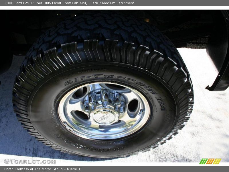 Black / Medium Parchment 2000 Ford F250 Super Duty Lariat Crew Cab 4x4