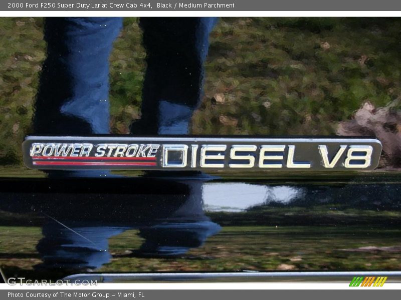 Black / Medium Parchment 2000 Ford F250 Super Duty Lariat Crew Cab 4x4