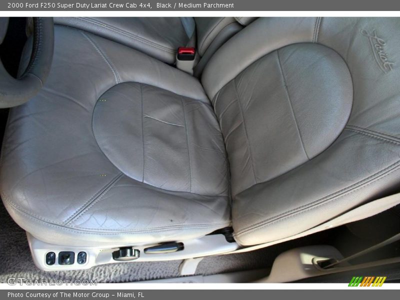 Black / Medium Parchment 2000 Ford F250 Super Duty Lariat Crew Cab 4x4
