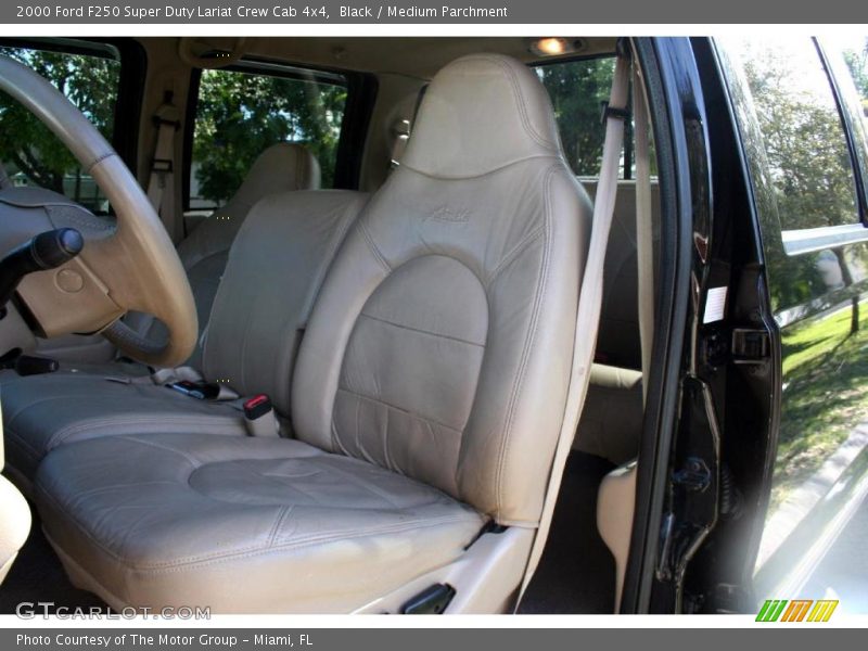Black / Medium Parchment 2000 Ford F250 Super Duty Lariat Crew Cab 4x4