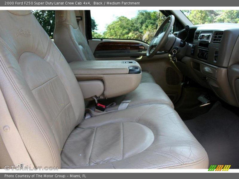Black / Medium Parchment 2000 Ford F250 Super Duty Lariat Crew Cab 4x4