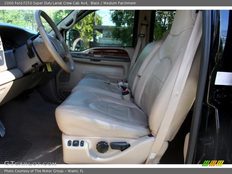 Black / Medium Parchment 2000 Ford F250 Super Duty Lariat Crew Cab 4x4