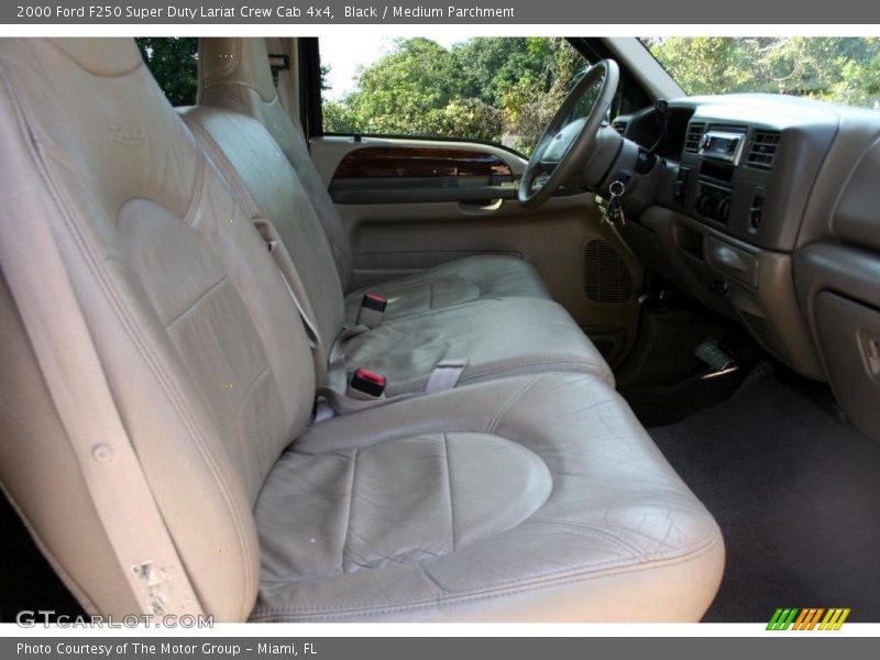 Black / Medium Parchment 2000 Ford F250 Super Duty Lariat Crew Cab 4x4