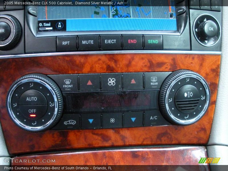 Diamond Silver Metallic / Ash 2005 Mercedes-Benz CLK 500 Cabriolet