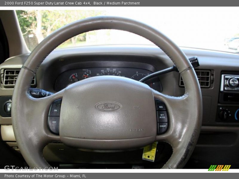 Black / Medium Parchment 2000 Ford F250 Super Duty Lariat Crew Cab 4x4