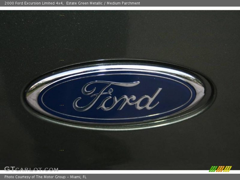 Estate Green Metallic / Medium Parchment 2000 Ford Excursion Limited 4x4