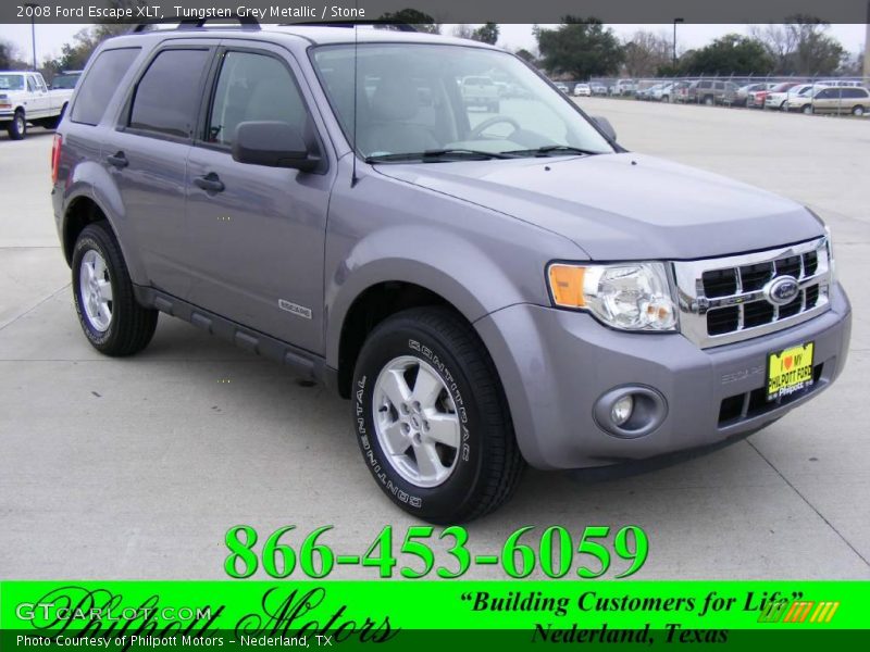 Tungsten Grey Metallic / Stone 2008 Ford Escape XLT