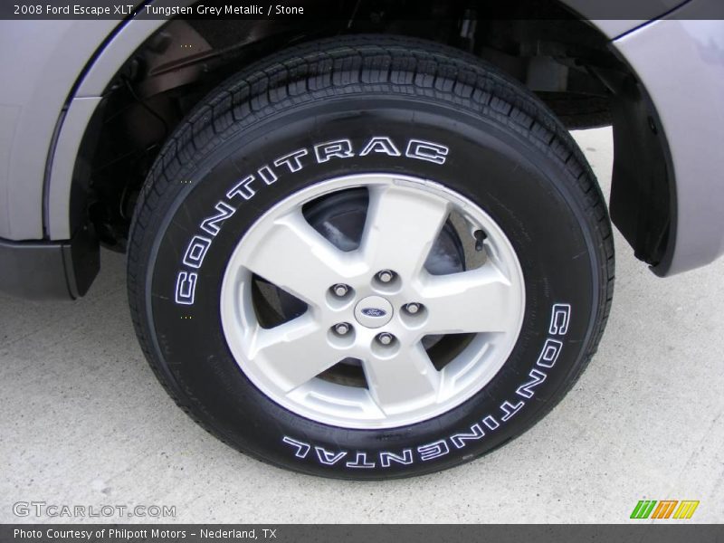 Tungsten Grey Metallic / Stone 2008 Ford Escape XLT