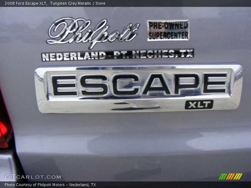 Tungsten Grey Metallic / Stone 2008 Ford Escape XLT