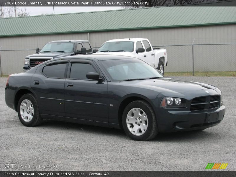 Brilliant Black Crystal Pearl / Dark Slate Gray/Light Slate Gray 2007 Dodge Charger