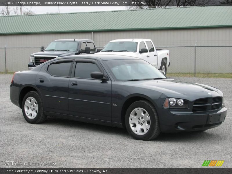 Brilliant Black Crystal Pearl / Dark Slate Gray/Light Slate Gray 2007 Dodge Charger