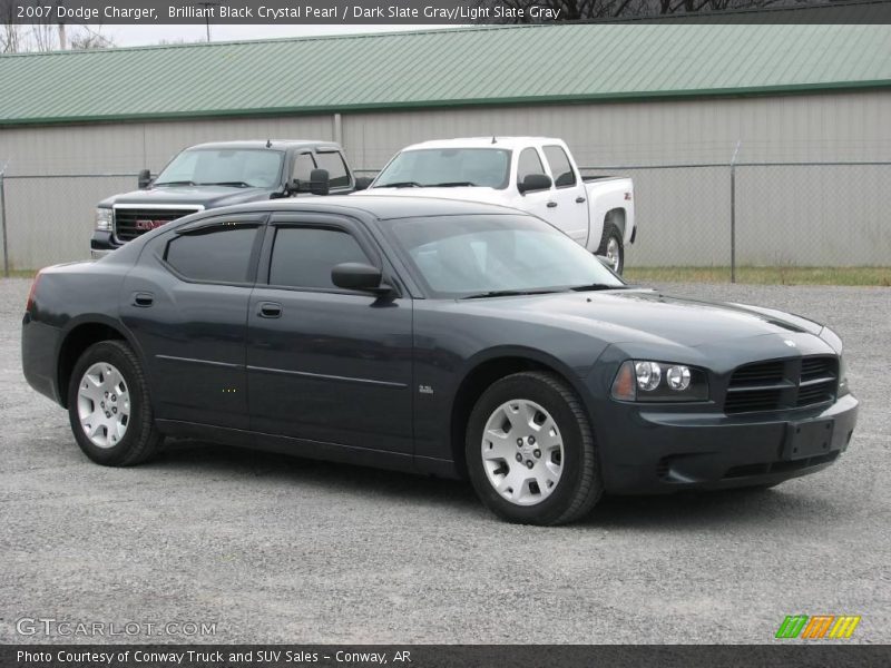 Brilliant Black Crystal Pearl / Dark Slate Gray/Light Slate Gray 2007 Dodge Charger