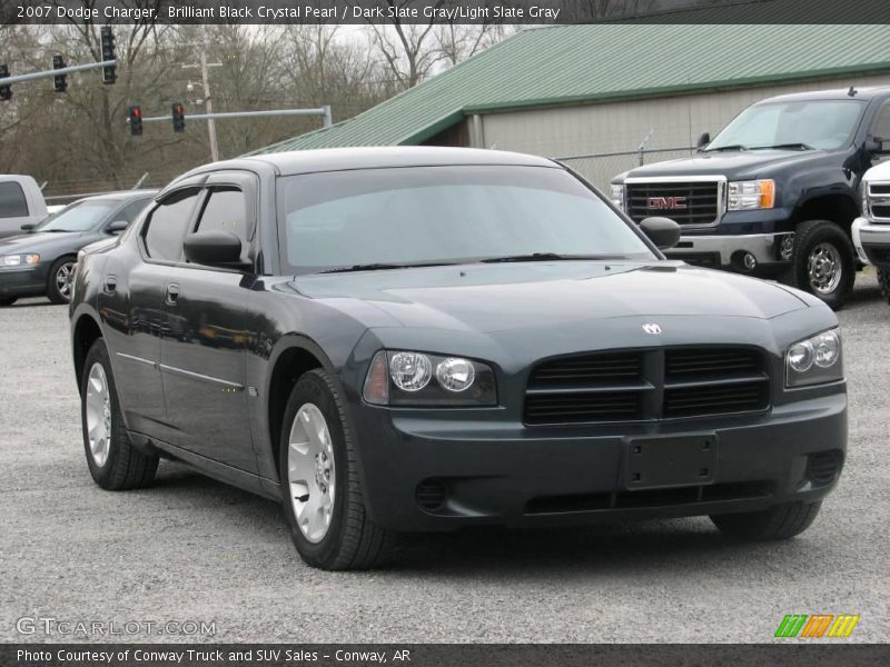 Brilliant Black Crystal Pearl / Dark Slate Gray/Light Slate Gray 2007 Dodge Charger