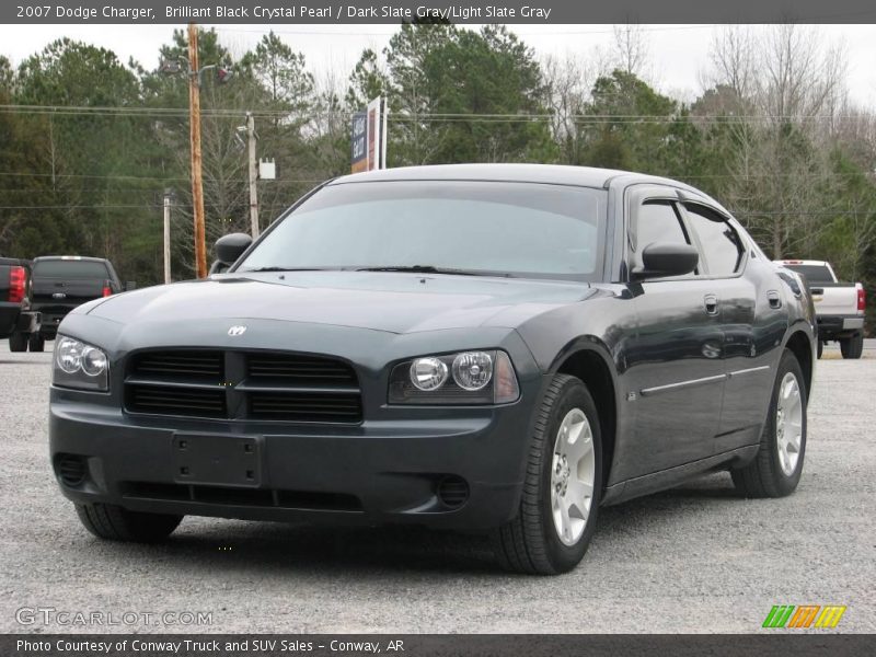 Brilliant Black Crystal Pearl / Dark Slate Gray/Light Slate Gray 2007 Dodge Charger