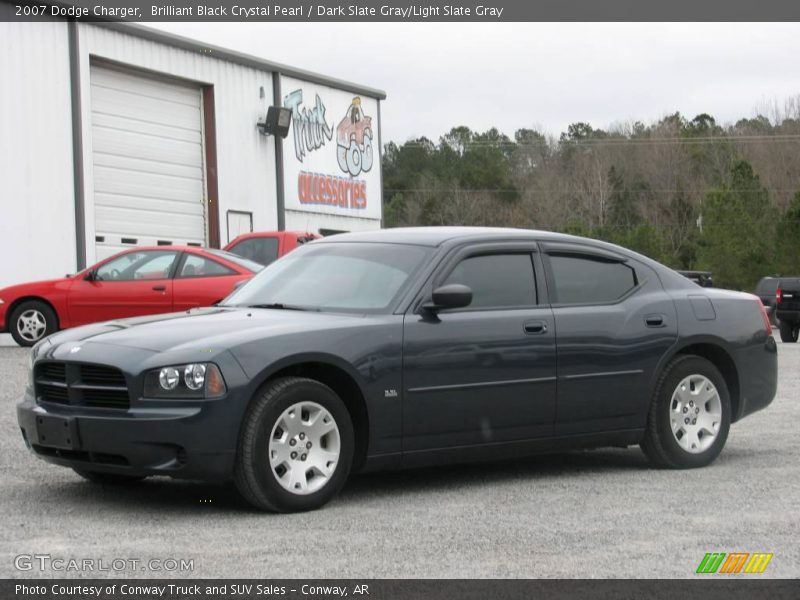 Brilliant Black Crystal Pearl / Dark Slate Gray/Light Slate Gray 2007 Dodge Charger