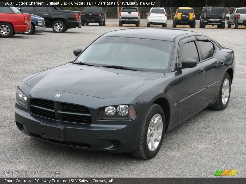 Brilliant Black Crystal Pearl / Dark Slate Gray/Light Slate Gray 2007 Dodge Charger
