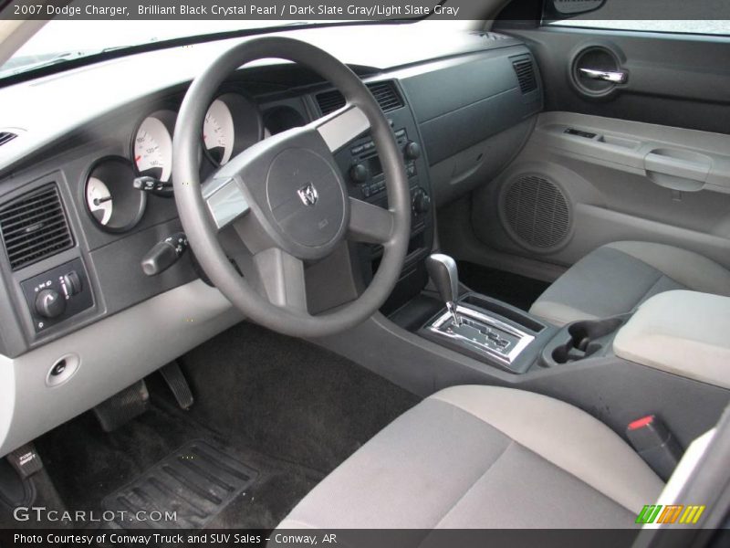 Brilliant Black Crystal Pearl / Dark Slate Gray/Light Slate Gray 2007 Dodge Charger